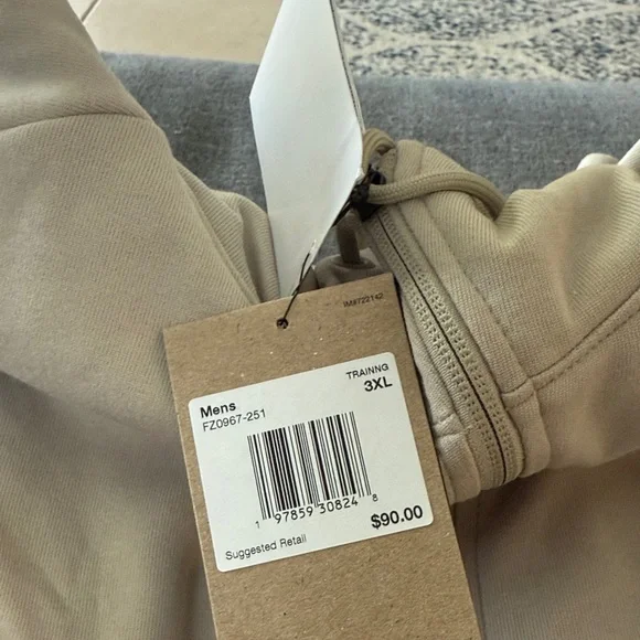 NWT Nike Primary Fleece Dri-FIT UV Full-Zip Performance Hoodie Desert Khaki 3XL - Picture 8 of 8